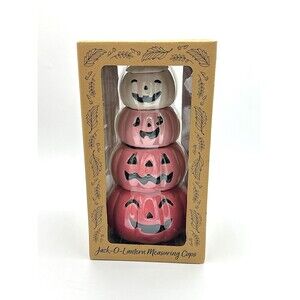 10 Strawberry Street Pink Jack O Lantern Measuring Cups